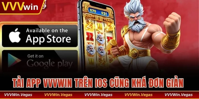 Quá trình tải app VVVwin trên iOS cũng không phức tạp 