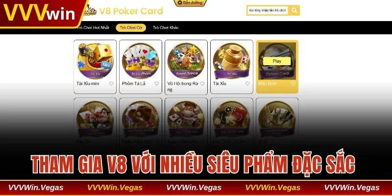 Tham gia V8 với nhiều siêu phẩm đặc sắc